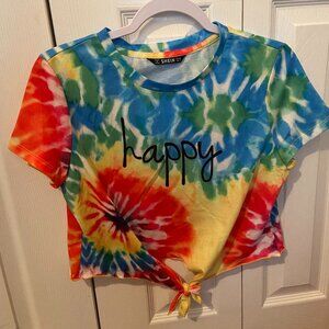 SHEIN Tie-Dye Crop Top